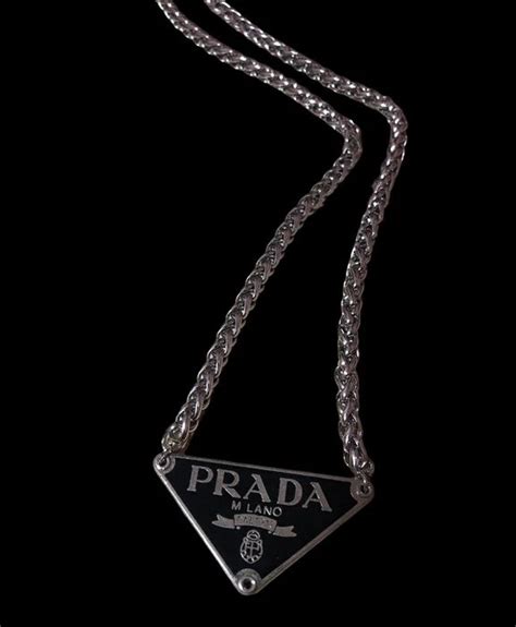 authentic prada necklace|Prada necklace price.